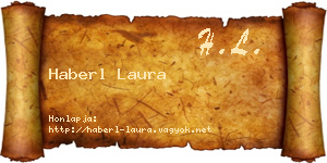 Haberl Laura névjegykártya